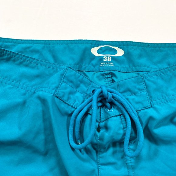 Oakley 38 Teal Blue Boardshorts - Picture 3 of 5